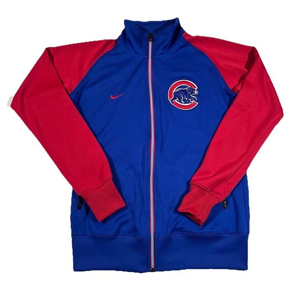 Nike Other - Nike Chicago Cubs Track Jacket MLB Genuine Merchandise Full Zip Youth Large